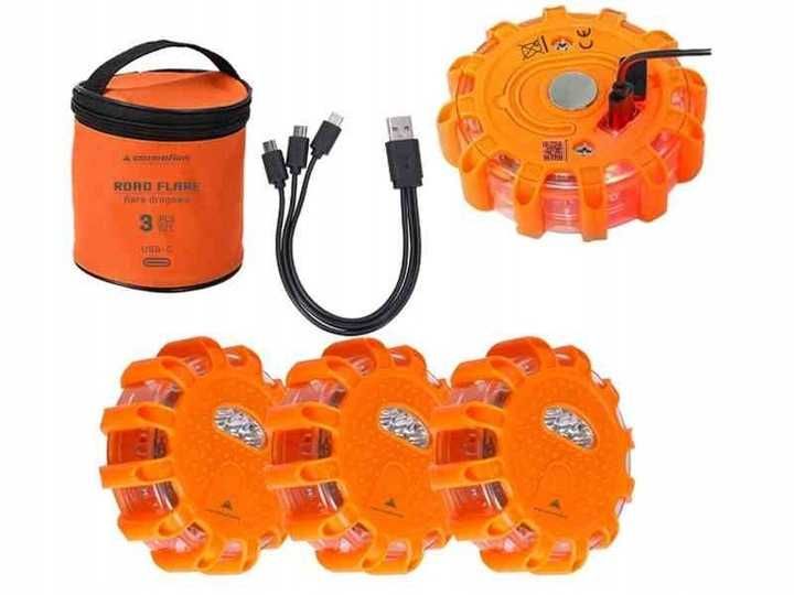 Сигнальні вогні - 12 світлодіодів + 3 світлодіоди, 3 шт.