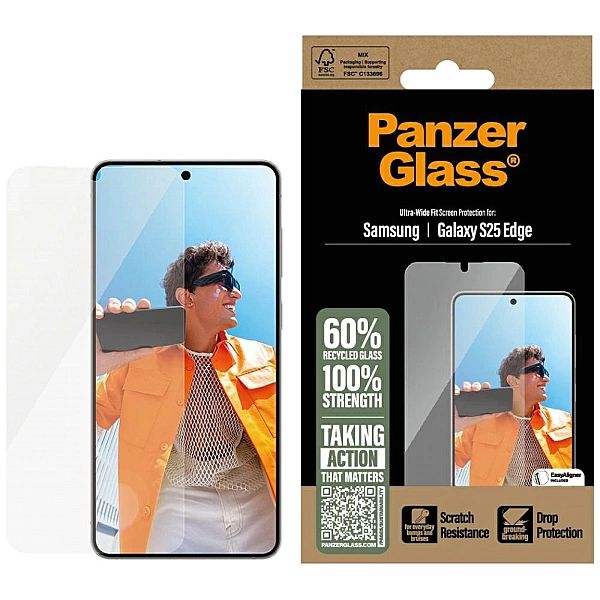 Szkło hartowane PanzerGlass Ultra-Wide Fit na Samsung Galaxy S25 Edge