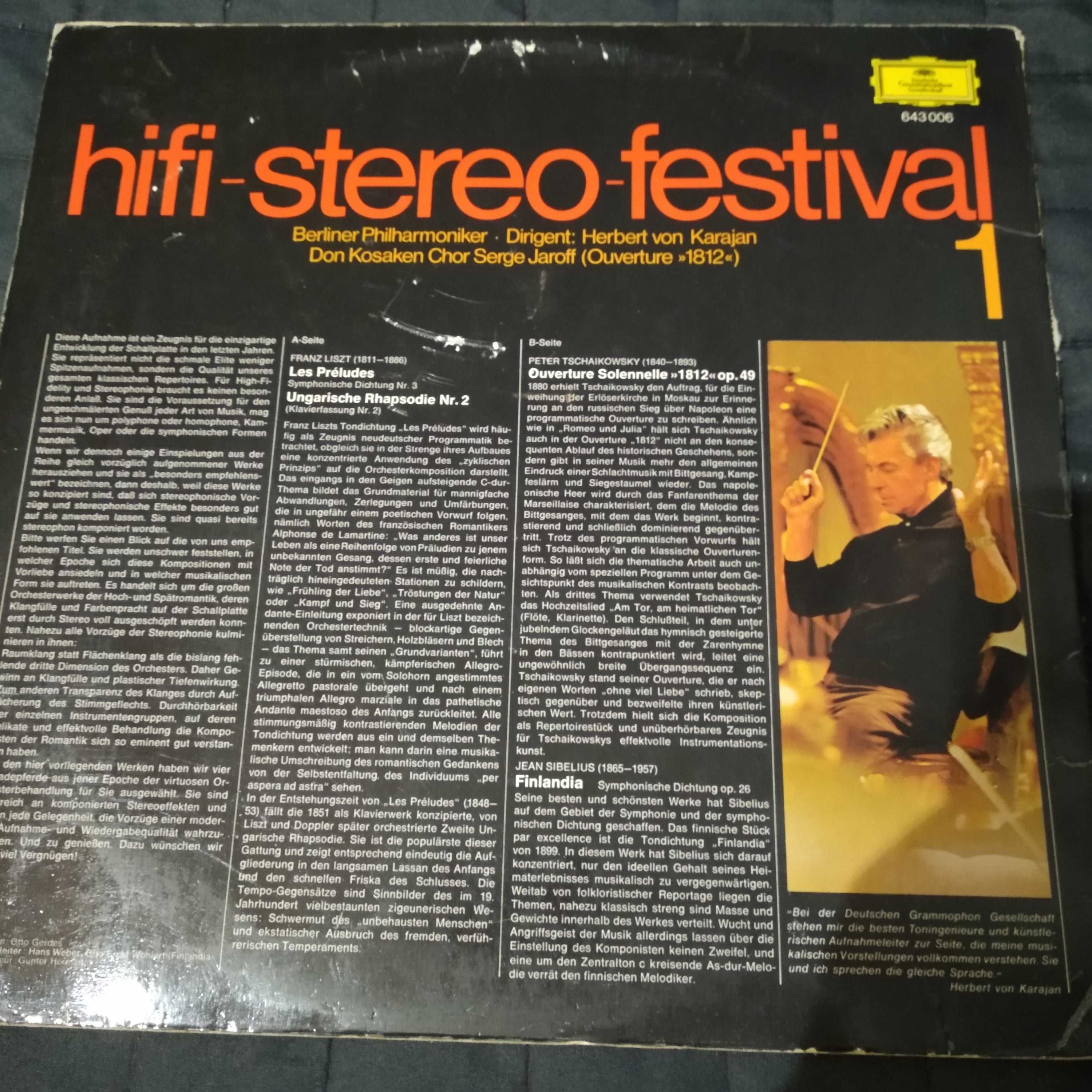 Berliner Philharmoniker. Herbert von Karajan. Hifi-Stereo-Festival 1
