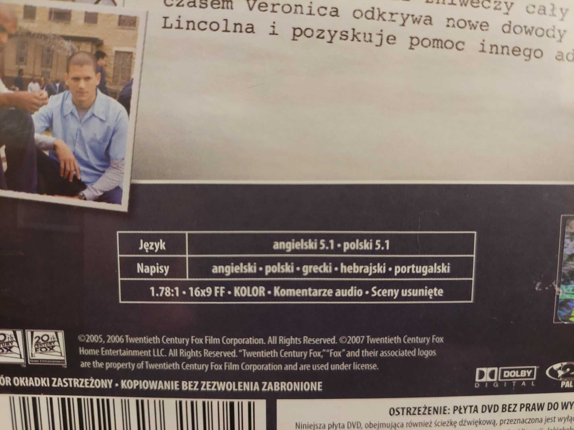 Film serial 6x DVD BOX PL Skazany na Śmierć Prison Break se 1 odc 1-22