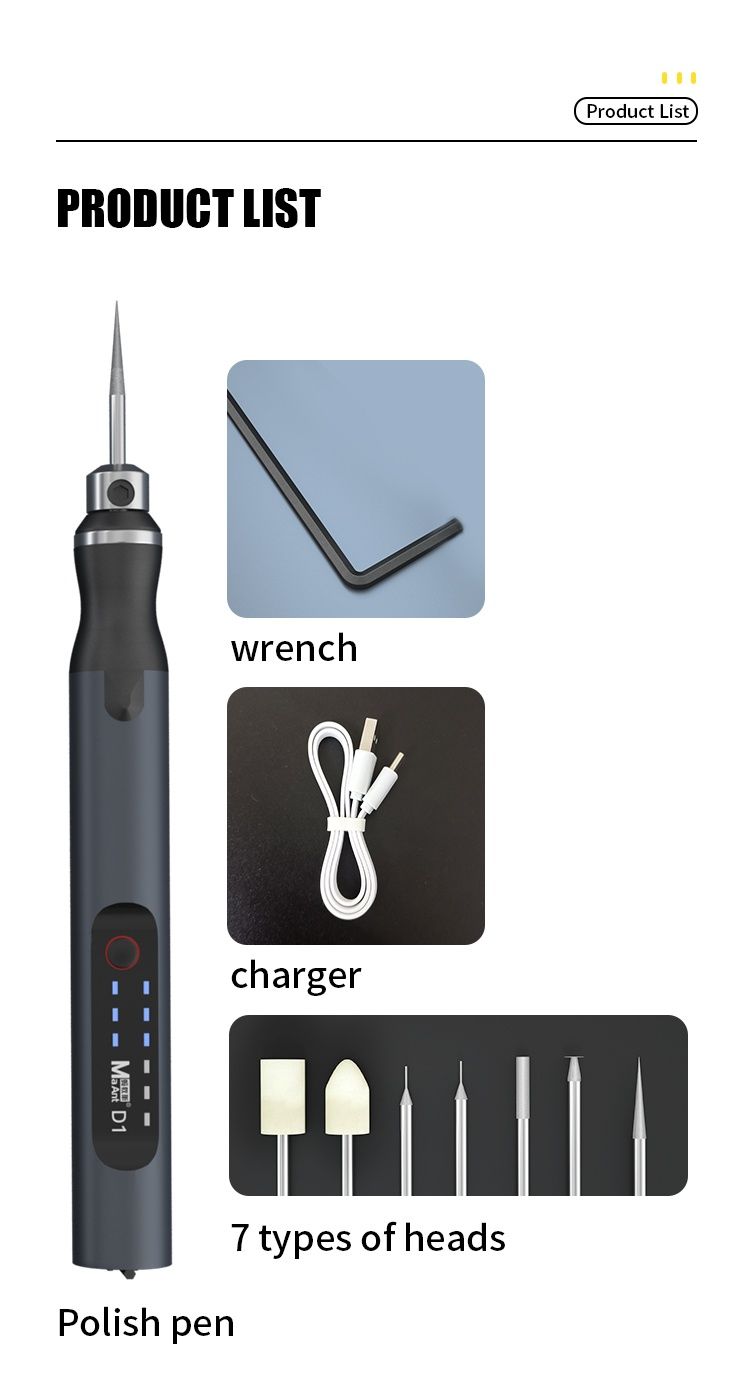 Pen mini drill portátil polimento corte gravação de precisao