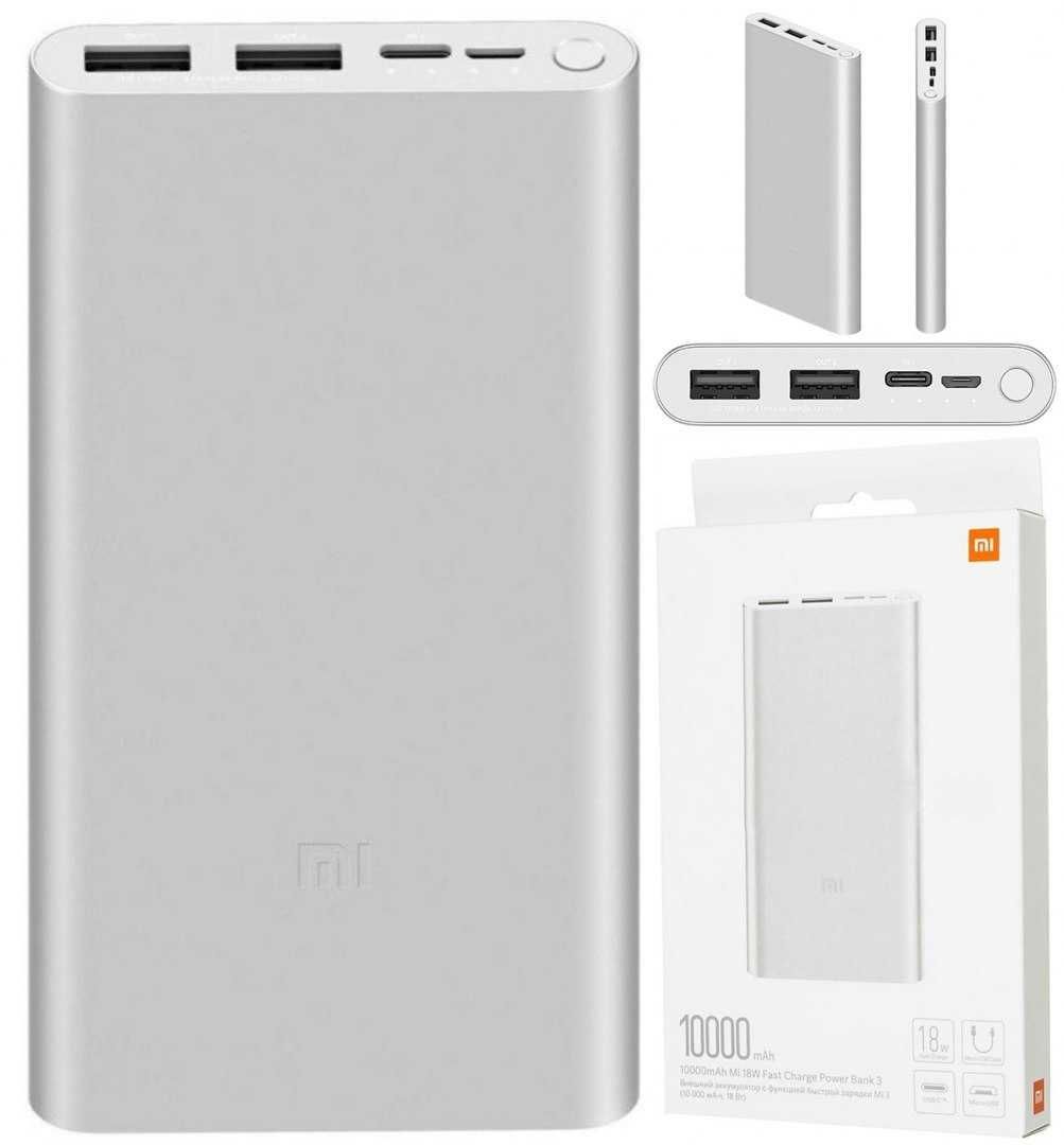 Xiaomi Power Bank  10000 mAh 18w Czarny Lub Srebrny NOWY MODEL