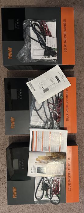 PowMr solarny inverter charger hybryda 3-fazowy uklad trzech jednostek