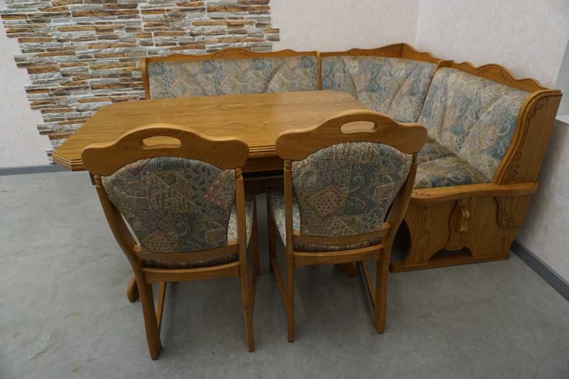 Narożnik Kuchenny + Stół Rozkładany + 2 Krzesła