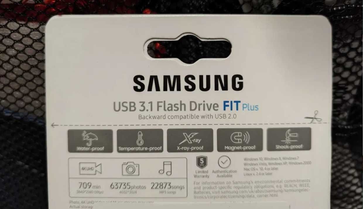 Флеш память SAMSUNG MUF-256AB FIT Plus 256GB 400MB/s USB 3.1