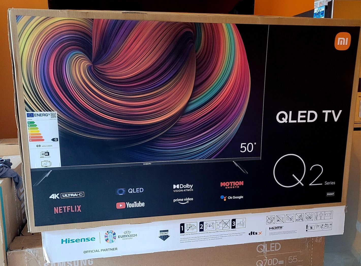 Телевізор Xiaomi Qled 50 діагональ,як новий
