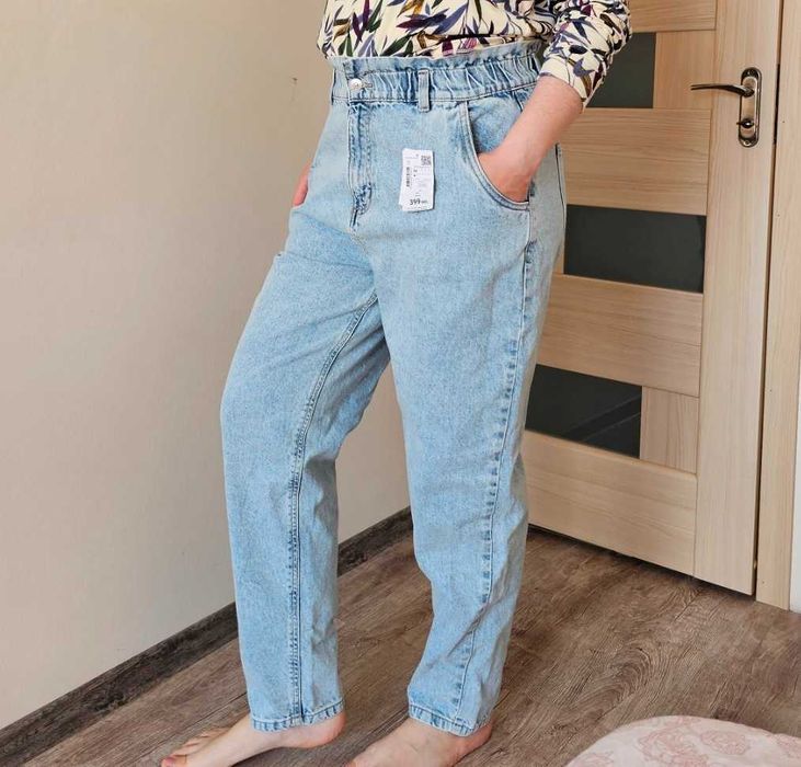 Модные, классные джинсы DeFacto Paperbag High Rise 40 и 46 р-р