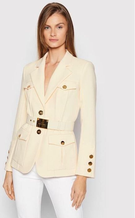 Elisabetta Franchi оригинал бежевый белый молочный Пиджак жакет