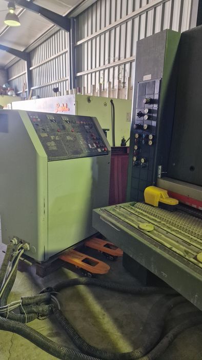 Lixadeira calibradora de acabamentos com banda transversal maquinas de