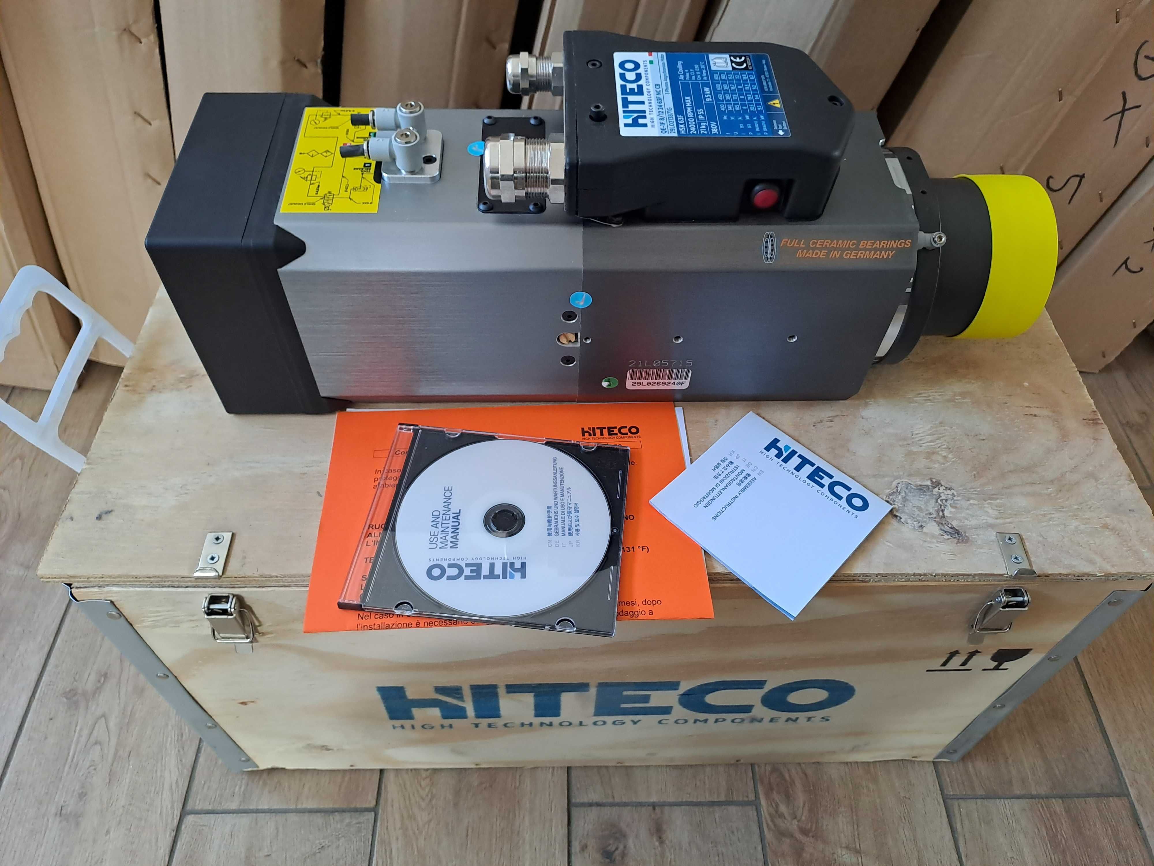 Wrzeciono HITECO do maszyn CNC QE-1F 8/12 24 63F PRO NAJNIŻSZA CENA!FV