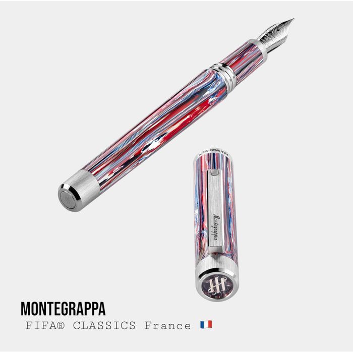 Пір’яна Ручка Montegrappa FIFA France | Ліміт 100 шт | 14K золоте перо