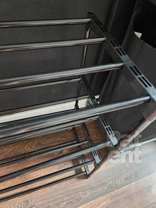 Przechowywanie dom 4 poziomy na pudełka czarny