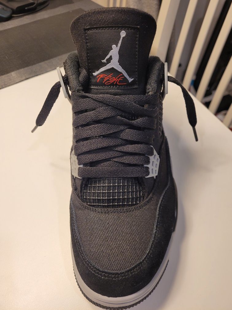 Buty Air Jordan 4 black canvas 42.5