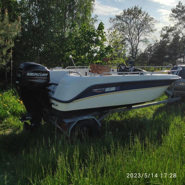 Motorówka Askeladden 475 pełen zestaw, Mercury 50hp, Łódź motorowa su