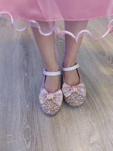 Туфли для девочки стелька цвет пудра туфлі туфельки дитячі