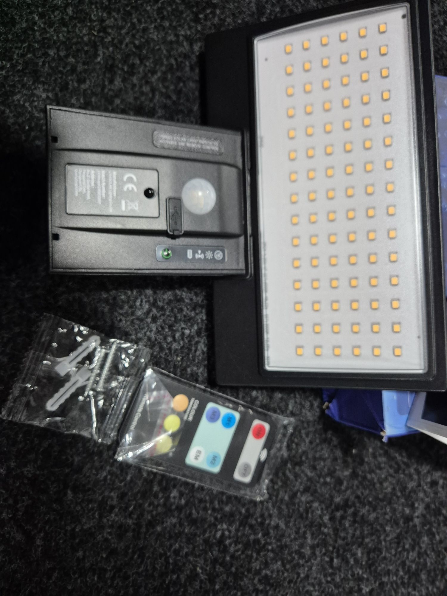 Projetor solar LED para parede