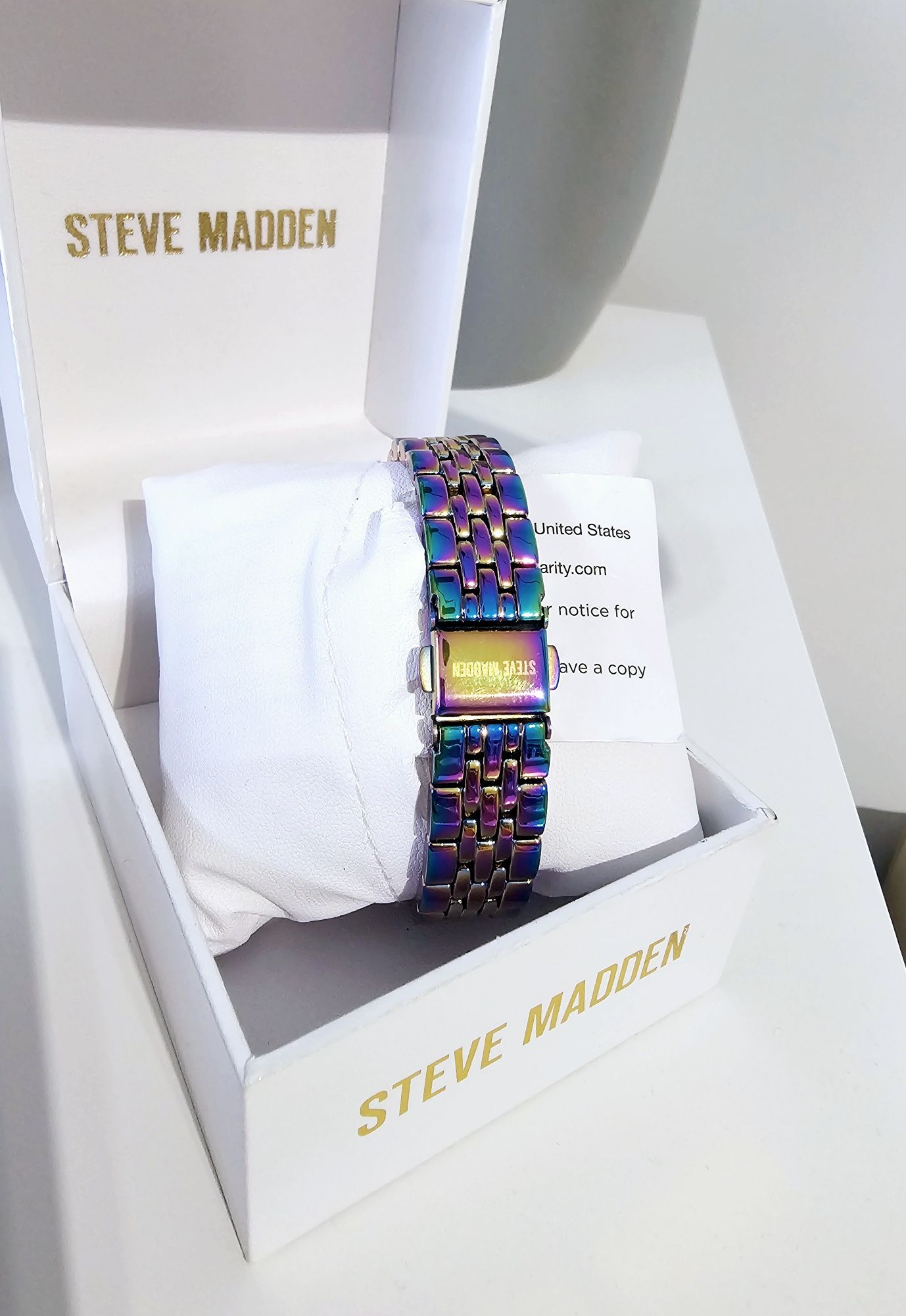 Nowy zegarek Steve Madden teczowy zegarek Steve Madden