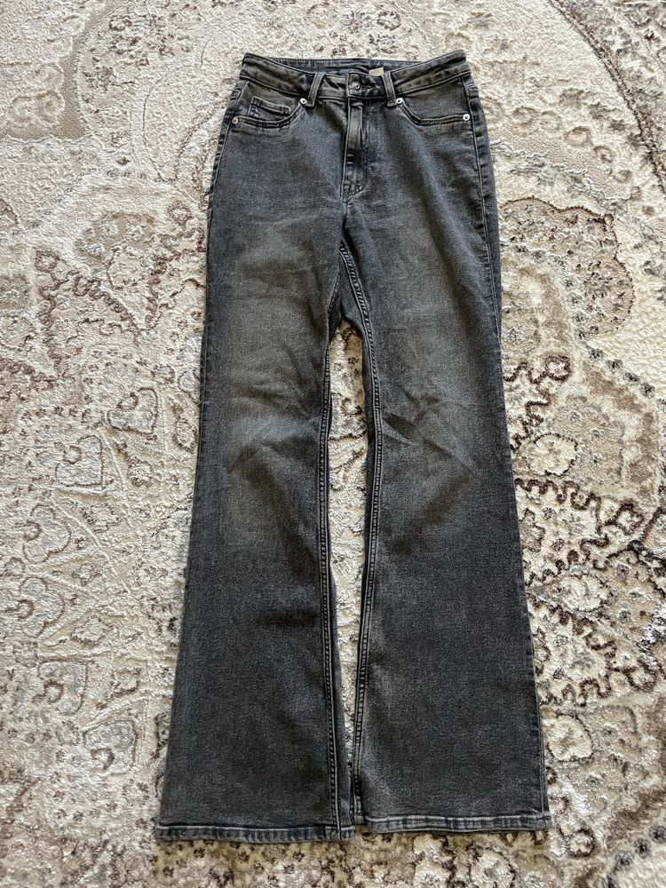 Flared jeans джинсы клеш черные серые drill drip