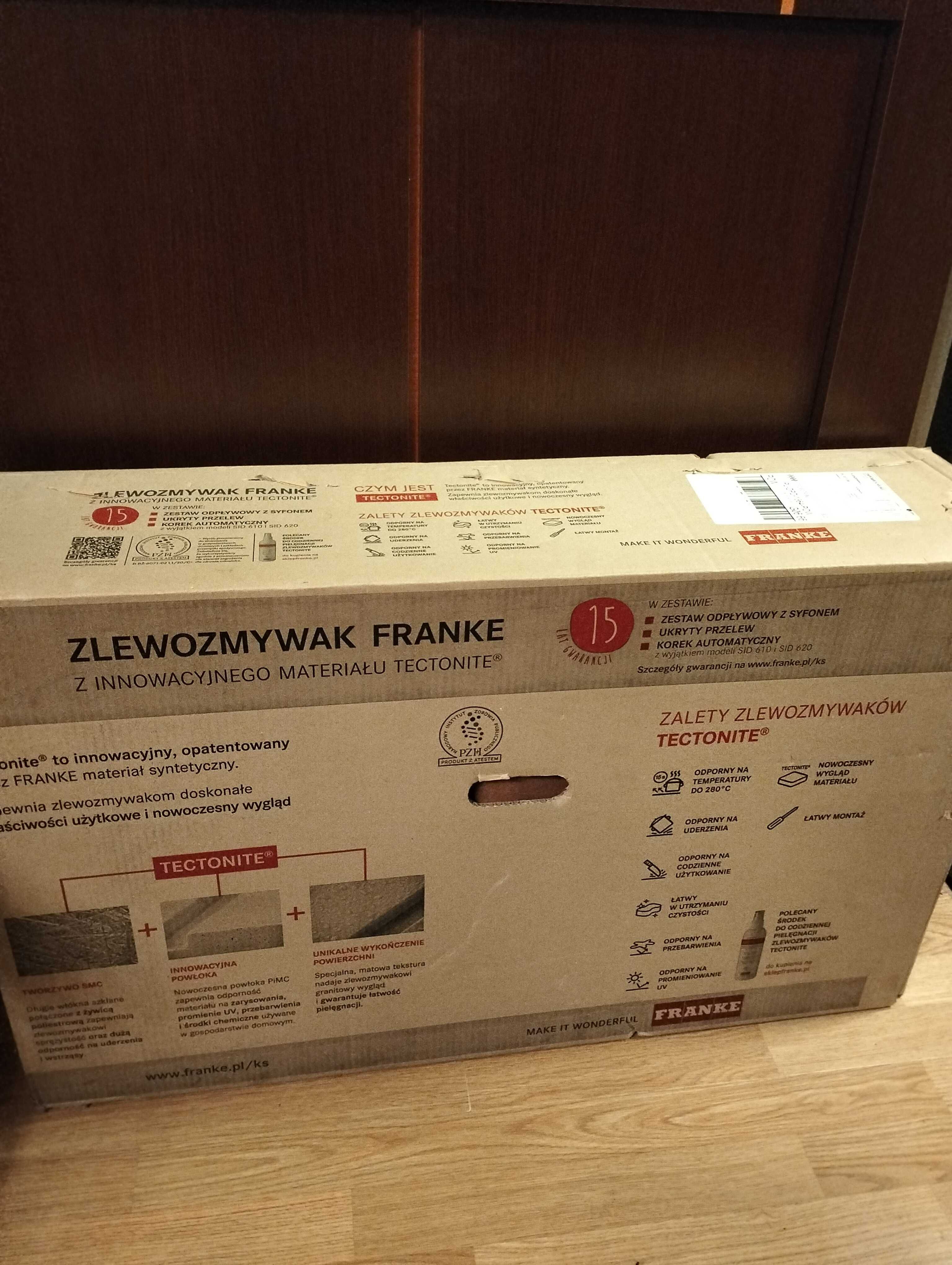 Franke zlewozmywak szary Sirius S 2D