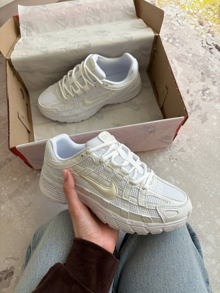 Nike P-6000 Triple White