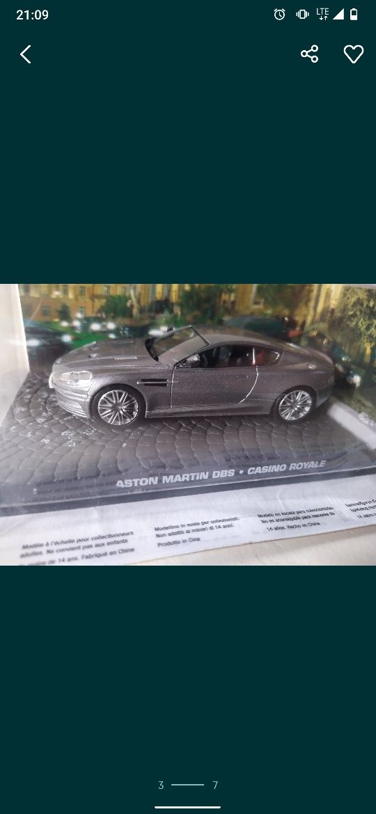 Aston Martin DBS James Bond collection Eaglemoss 1:43