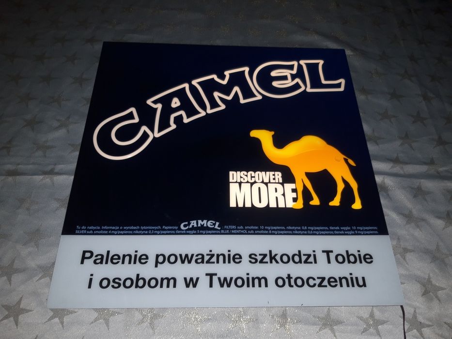 Reklama podświetlana Camel unikat