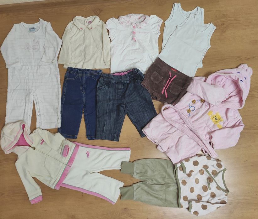 Пакет речей на дівчинку 0-2 роки комбінезон