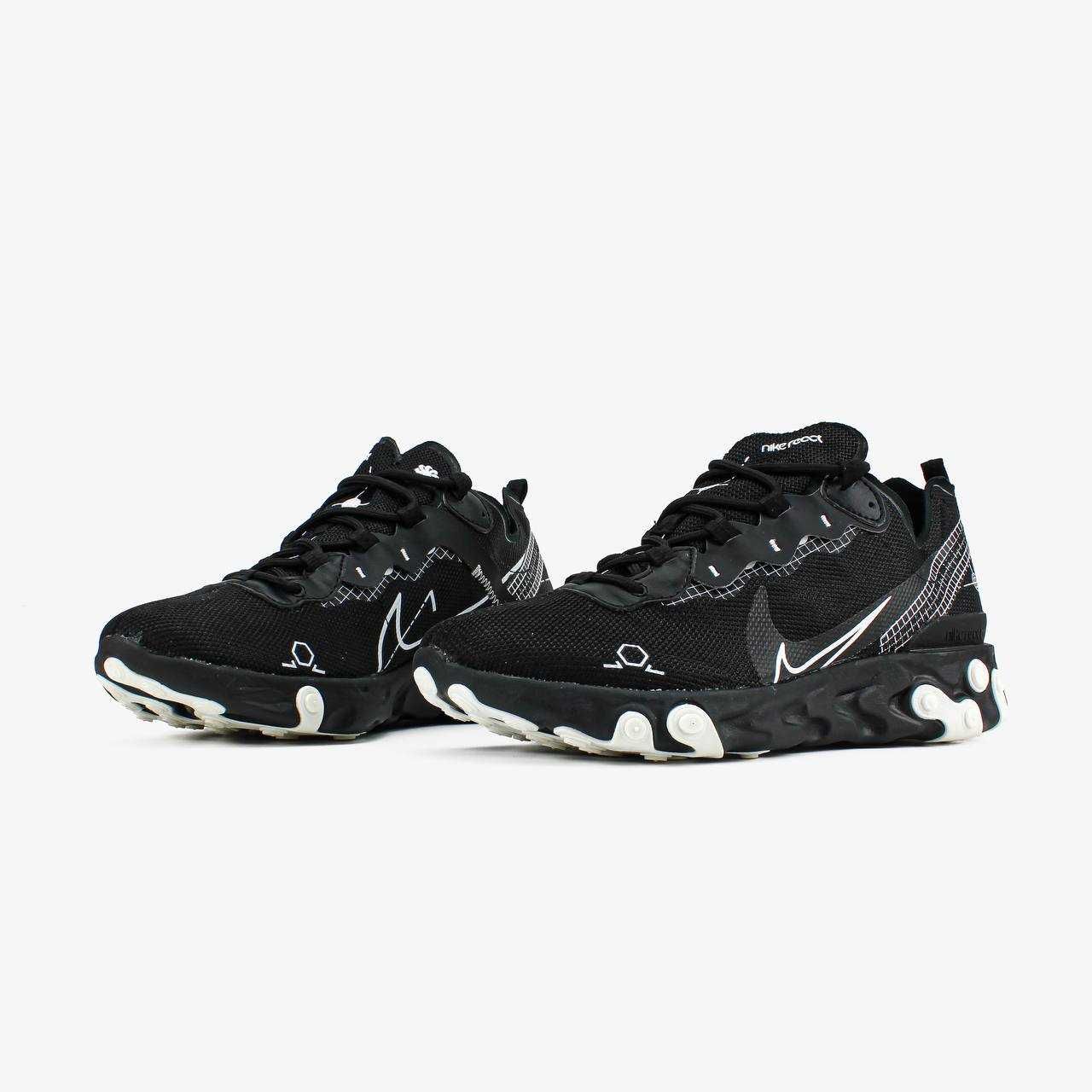 Мужские черные кроссовки Nike React Vision Black кросівки найк реакт