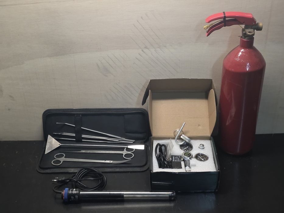 Kit Co2 + termostato + kit poda aquario
