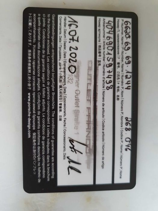 Zegarek Porsche design P'6620 złoto 18k