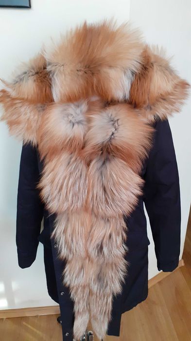 Kurtka parka futro naturalne