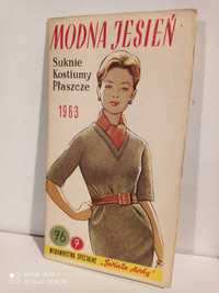 Wykrój Albumik Świat Mody 1963 Suknie,Kostiumy,Plaszcze