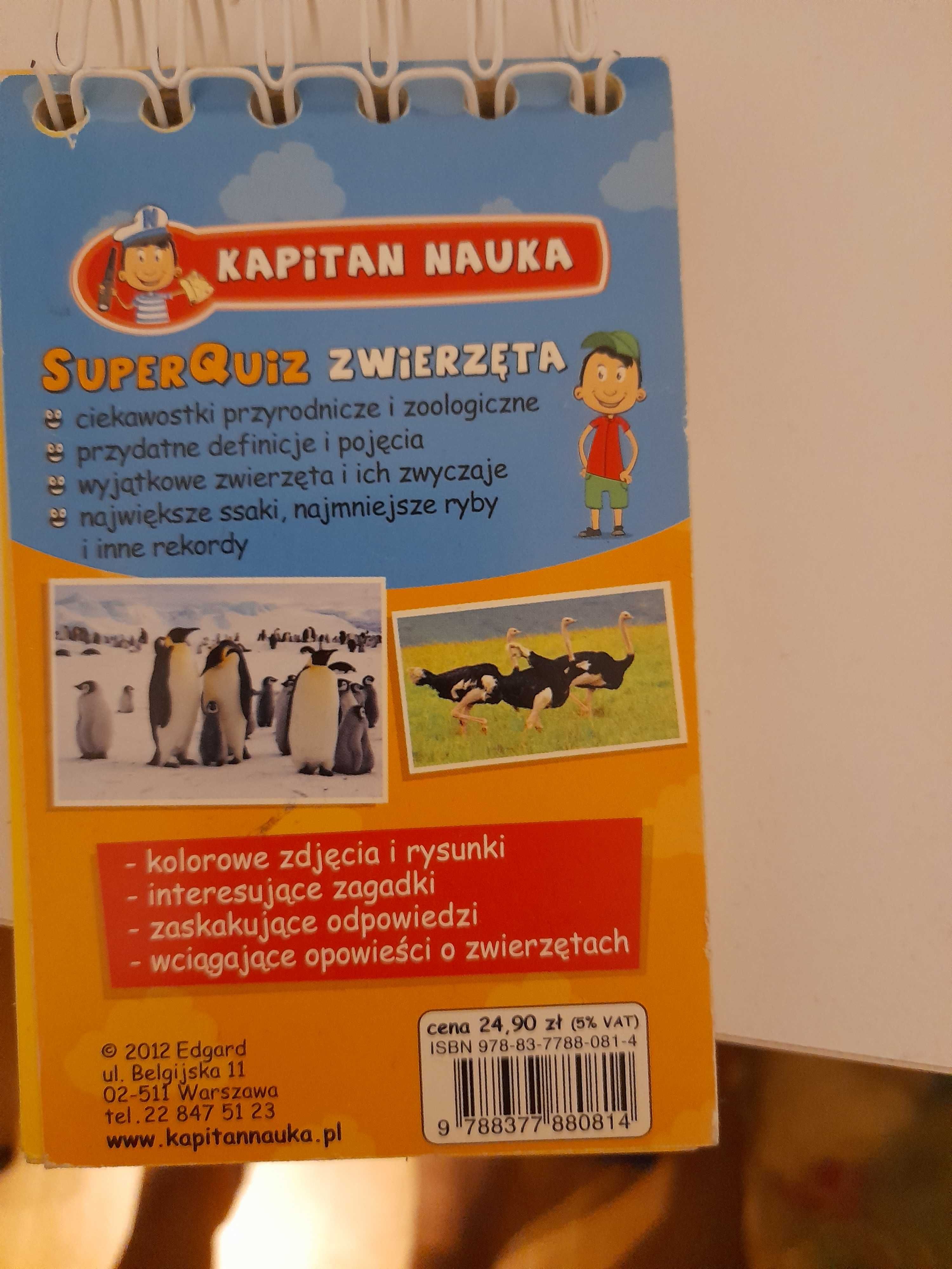 Książeczka super Quiz o zwierzętach