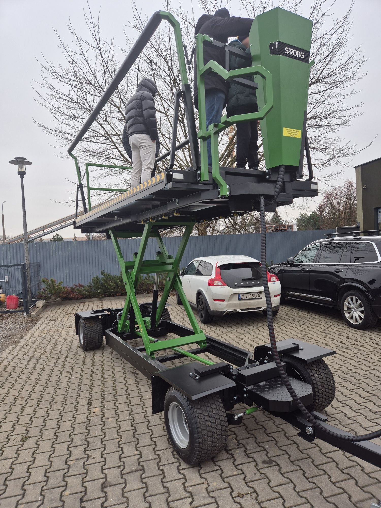 Platforma sadownicza 3 paletowa