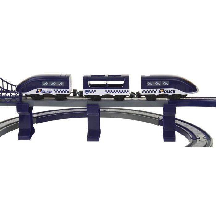 Pociąg Duża Kolejka Elektryczna Policja Auta 92el.