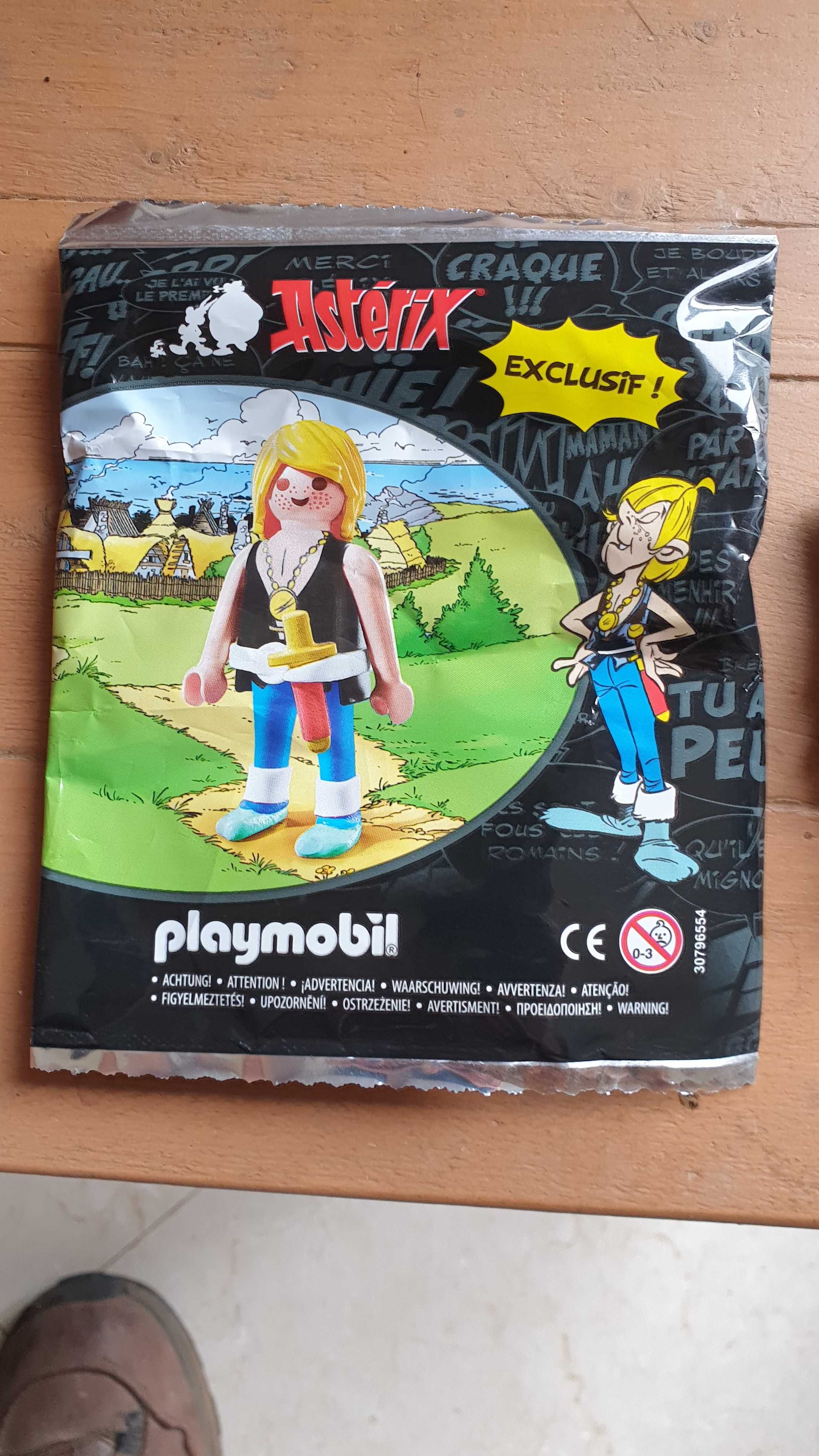 Boneco Playmobil que acompanha o último livro do Astérix.