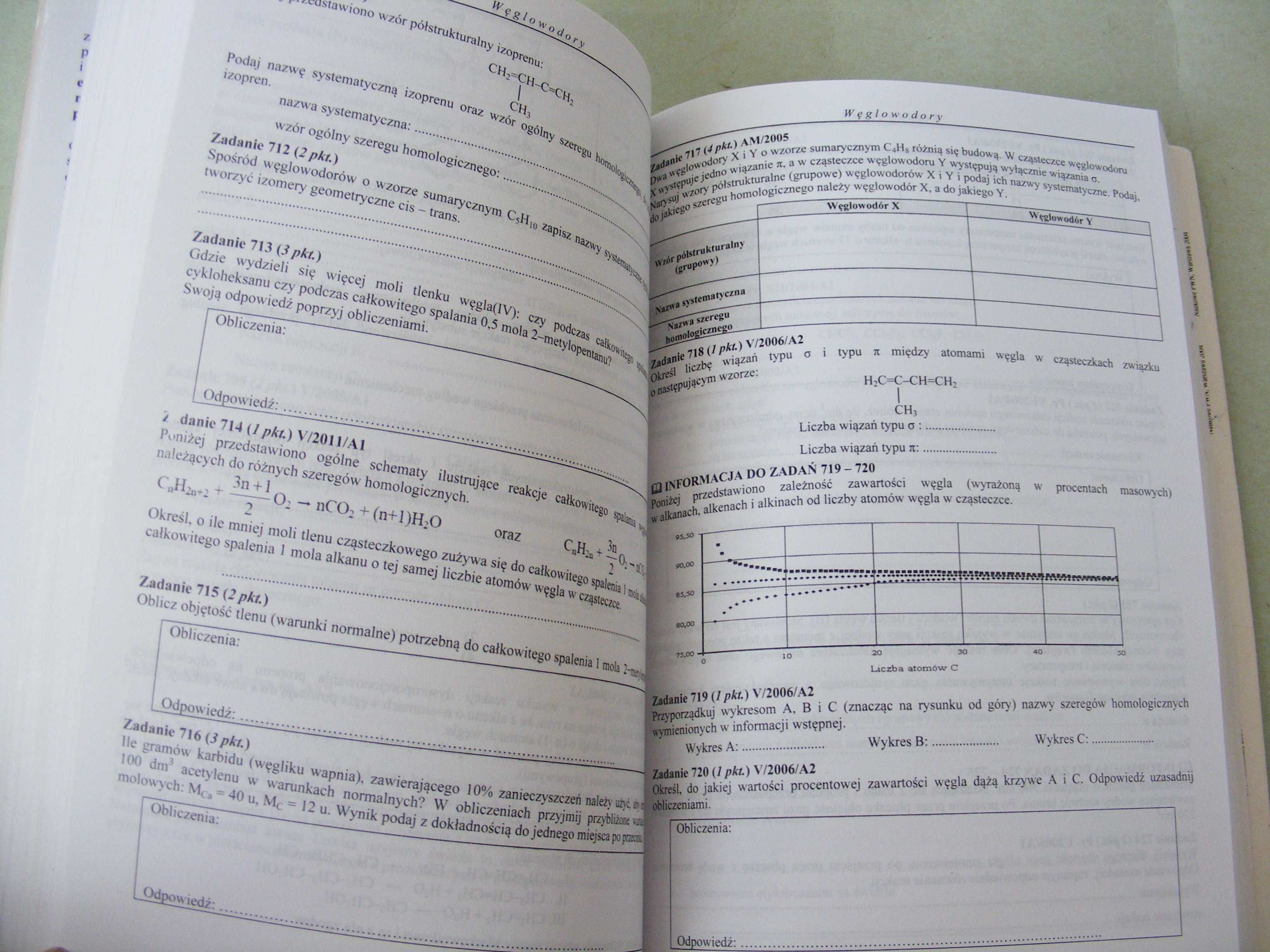 Zbiór zadań z chemii Pazdro + Chemia 2 Zbiór zadań Witowski