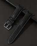 Pulseira bracelete pele Apple Watch 42mm 44mm 45mm 49mm preto NOVO