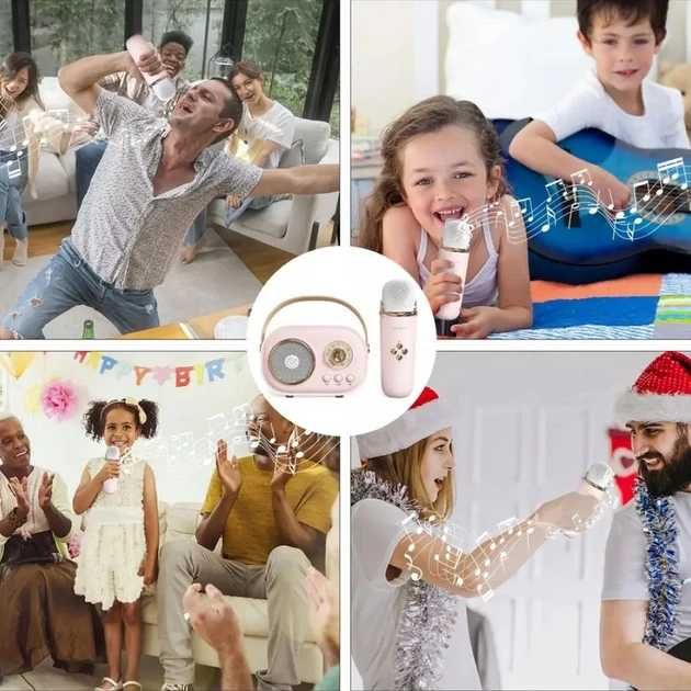 Рожеве Bluetooth караоке для дітей
