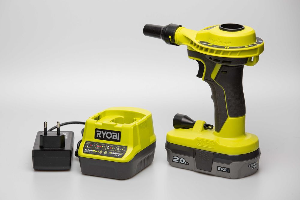 RYOBI pompka dmuchawa + akumulator + ładowarka