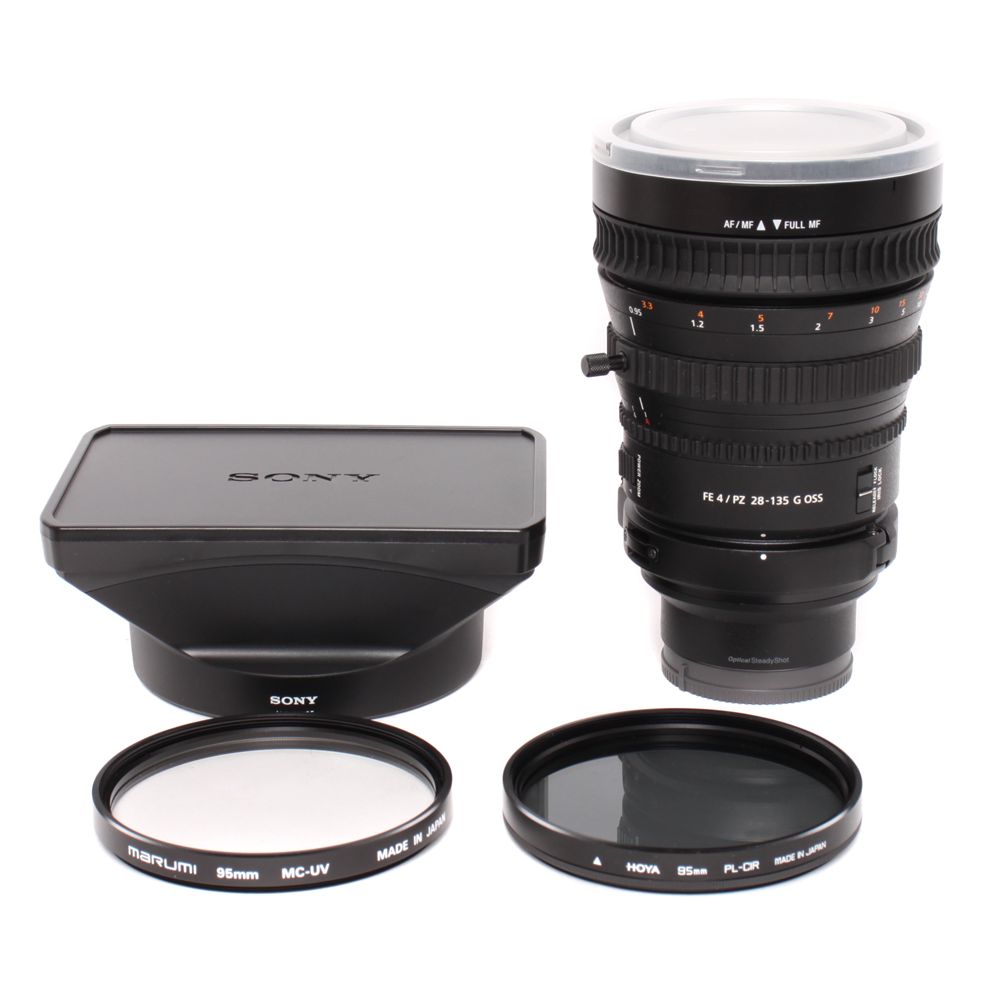 Sony 28-135/4 G FE PZ OSS + 2x filtr stan jak nowy