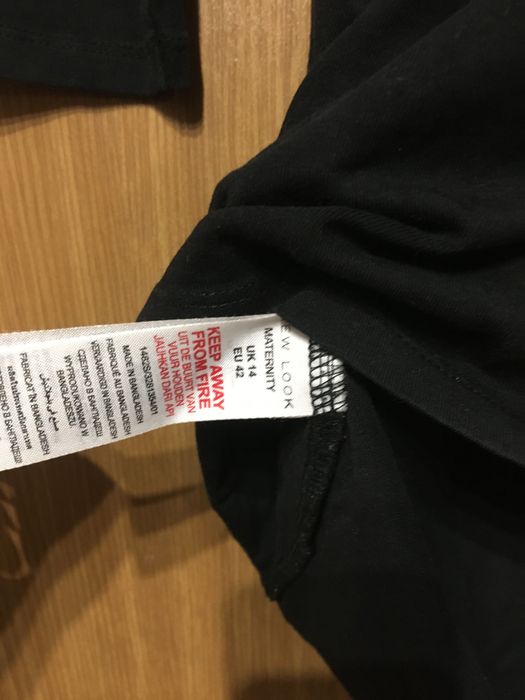 T-shirt ciążowy czarny