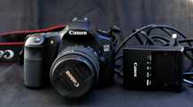 Máquina Fotográfica Canon EOS 60D + lente 18-55 com estabilizador