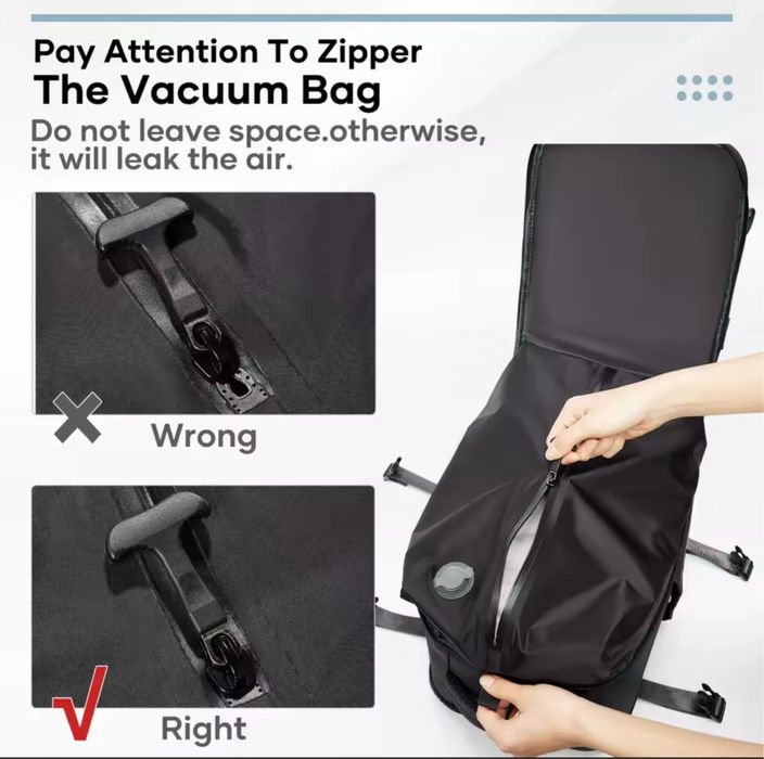 Рюкзак з вакуумним відділенням вакуумний компресійний