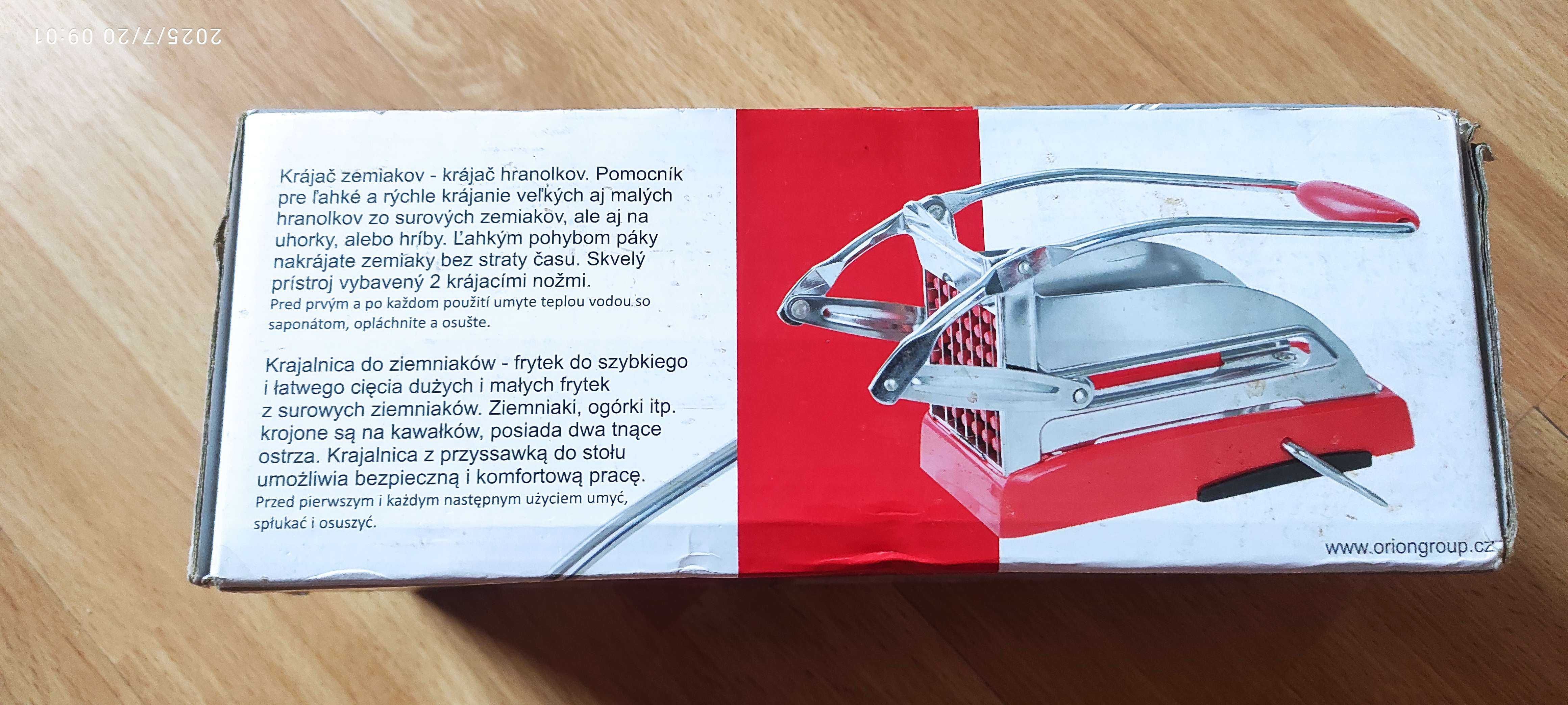 Nowa, w opakowaniu, krajalnica do kartofli, warzyw; Czeska Marka ORION