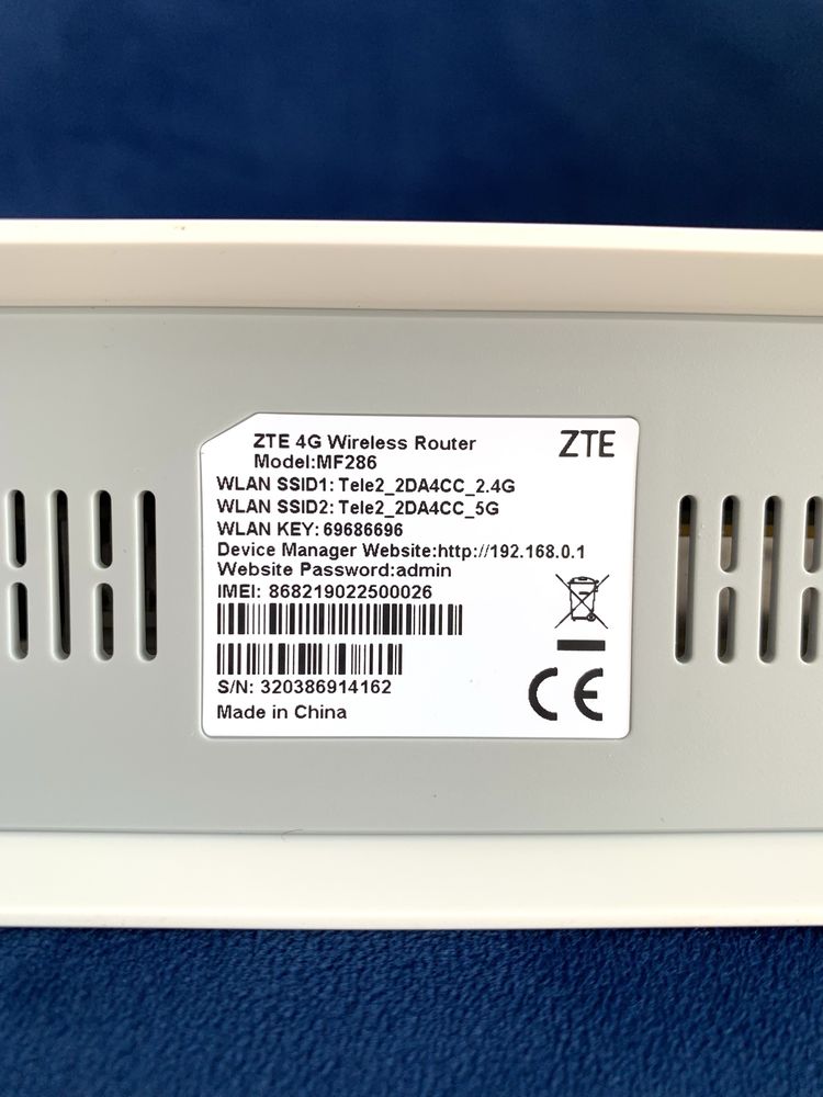 Стаціонарний 4G WiFi роутер ZTE MF286 LTE CAT.6