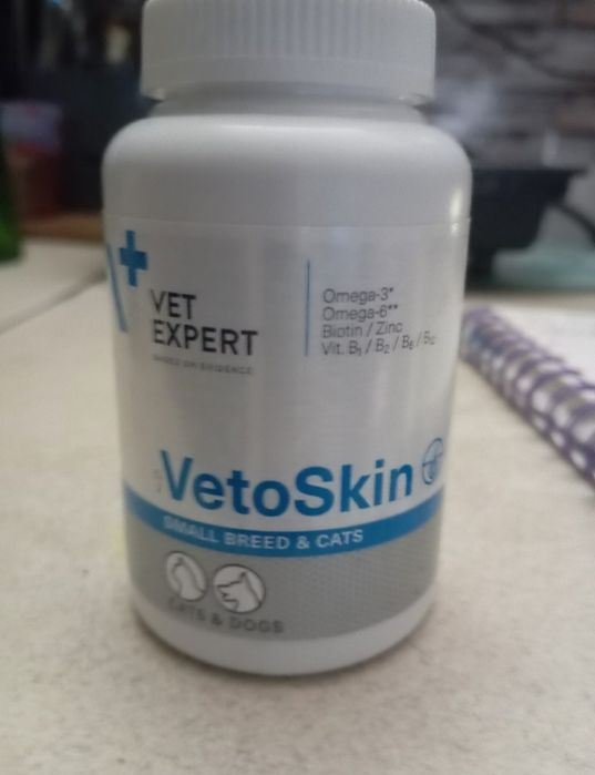 3xVetekspert VetoSkin 90 kapsułek twist off