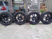 4x Koła alufelgi czarne r18 BMW e46/e39 BBS oryginalne z oponami letni