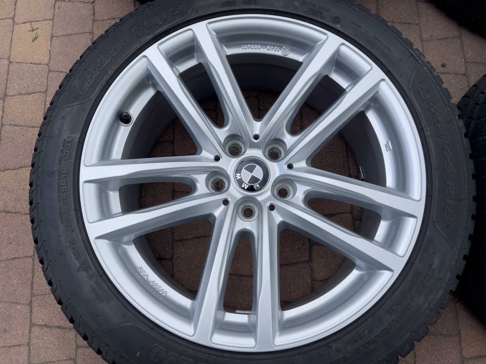 3873. Alufelgi koła zimowe BMW 5 G30 5x112 8J ET30 245/45/18