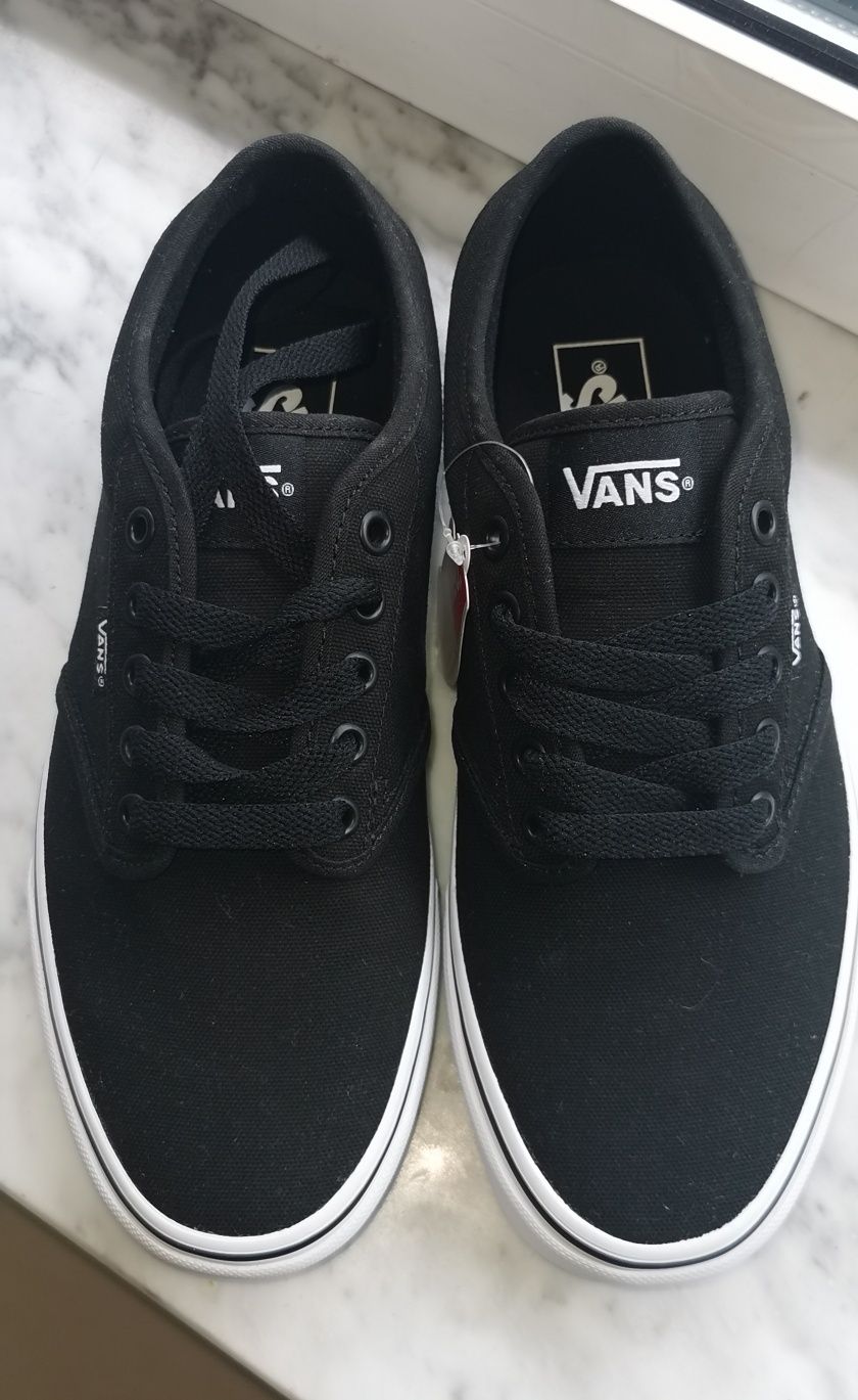 Vans czarne Atwood (canvas) Black/ White